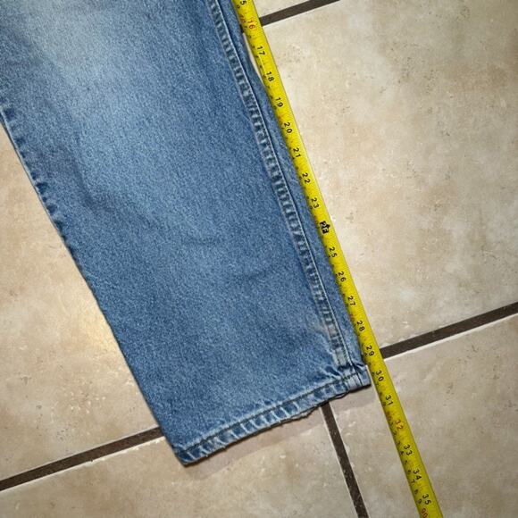 Vintage 2000's Levi's 468 Jeans Relaxed Straight Leg Blue Jeans Mens Size 34x30 - Picture 7 of 13